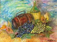 olio su tela 50 x 60 Vendemmia 2004