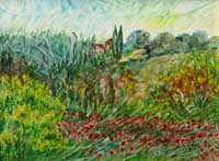 Olio su tela 40x30    Paesaggio 2008