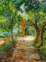 Olio su tela 40x50    Strada di campagna 2008