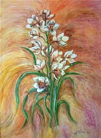 olio su tela 60 x 80 Orchidea 1992